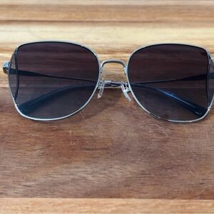Coach Silver and Black Sunglasses